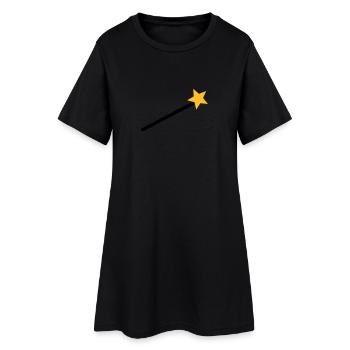 Magicien - Robe T-shirt Femme - noir - Devant