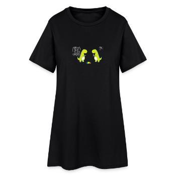 Mec as-tu mangé la dernière licorne? Non. - Robe T-shirt Femme - noir - Devant