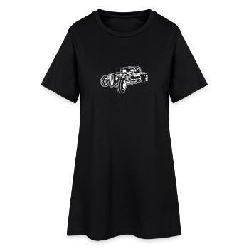 Hot Rod / Roue Rod 06_wei ß - Robe T-shirt Femme - noir - Devant
