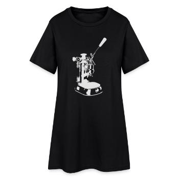 Machine solo - White - Women’s T-Shirt Dress - black - Front