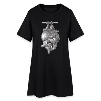 Vampire Owl - Dracula Owl - Robe T-shirt Femme - noir - Devant