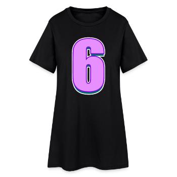 6 - Robe T-shirt Femme - noir - Devant