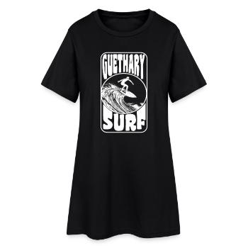 GUETARY - Robe T-shirt Femme - noir - Devant