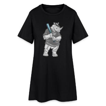 Rhino Baseball Batte de Baseball - Robe T-shirt Femme - noir - Devant