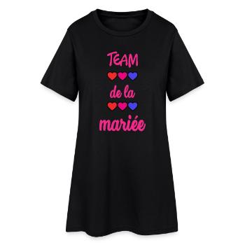EVJF. MARIEE. TEAM. TEAM MARIEE. FUTURE MARIEE - Robe T-shirt Femme - noir - Devant
