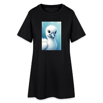 Albatros - Robe T-shirt Femme - noir - Devant