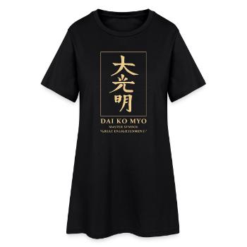 Symbole Reiki Maître Reiki - Robe T-shirt Femme - noir - Devant