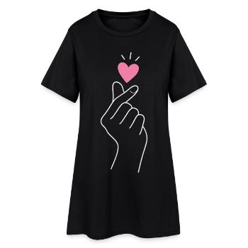 K-Pop Papa de la Fille d’Anniversaire - Robe T-shirt Femme - noir - Devant
