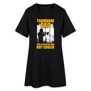 Père tromboniste Tromboniste Tromboniste - Robe T-shirt Femme - noir - Devant