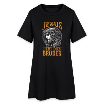 Citation de Jesus Loves You Brother Christian - Robe T-shirt Femme - noir - Devant