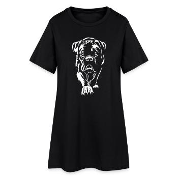 Boxer "Black Edition" - Frauen T-Shirt-Kleid - Schwarz - Vorne