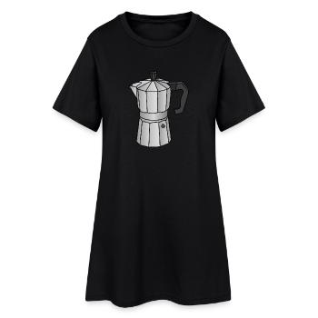 Espresso coffee maker - Women’s T-Shirt Dress - black - Front