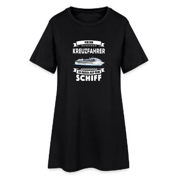 Kreuzfahrer Kreuzfahrt Kreuzfahrtschiff Geschenk - Frauen T-Shirt-Kleid - Schwarz - Vorne