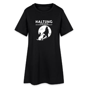Attitude - makes a big difference - Women’s T-Shirt Dress - black - Front