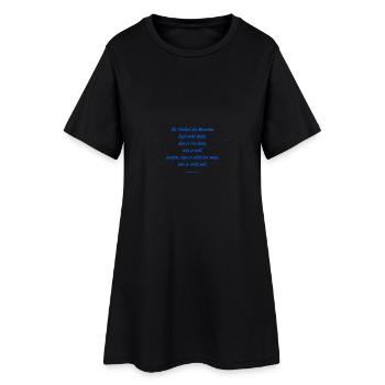 Die Freiheit des Menschen - Frauen T-Shirt-Kleid - Schwarz - Vorne