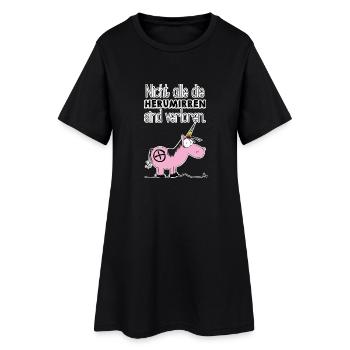 Not all those who wander around are lost... - Women’s T-Shirt Dress - black - Front