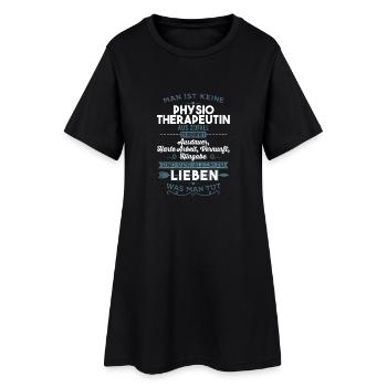 Lieben was man tut - Physiotherapeuten - Frauen T-Shirt-Kleid - Schwarz - Vorne
