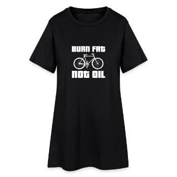Graisse de brûlure pas d'huile - Robe T-shirt Femme - noir - Devant