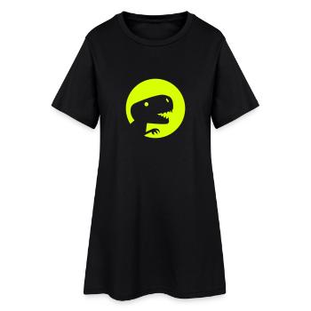 Dinosaure - Robe T-shirt Femme - noir - Devant