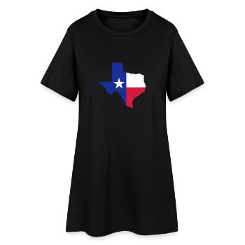 Texas - Robe T-shirt Femme - noir - Devant