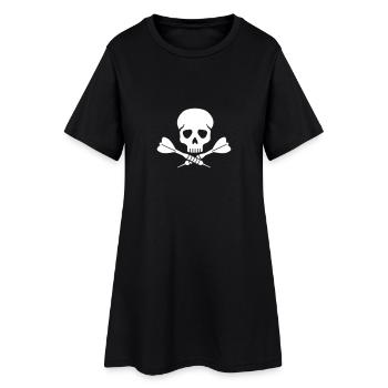 Jeu de fléchettes - Robe T-shirt Femme - noir - Devant