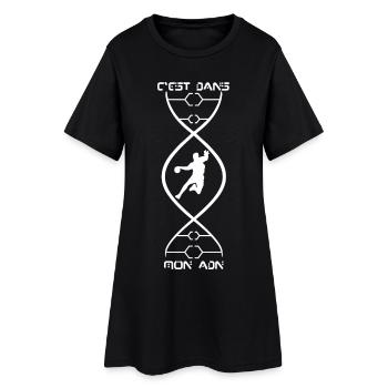 DNA Handball Man - Women’s T-Shirt Dress - black - Front