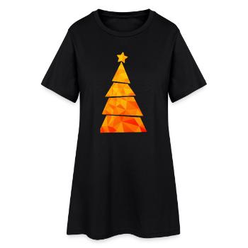 Sapin de Noël - Weihnachtsbaum - Weihnachten - Robe T-shirt Femme - noir - Devant
