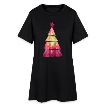 Sapin de Noël - Weihnachtsbaum - Weihnachten - Robe T-shirt Femme - noir - Devant
