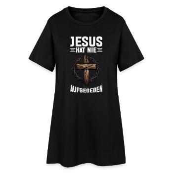 Jésus n’a jamais abandonné l’église des lecteurs de la Bible - Robe T-shirt Femme - noir - Devant
