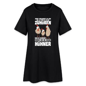Hühnerflüsterer Huhn Hühnerhalter Hühner - Frauen T-Shirt-Kleid - Schwarz - Vorne