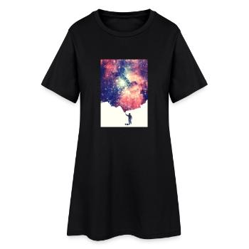 Painting the universe - Handycase - Robe T-shirt Femme - noir - Devant