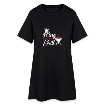 King of the Grill - König des Grills - Grillen - Robe T-shirt Femme - noir - Devant