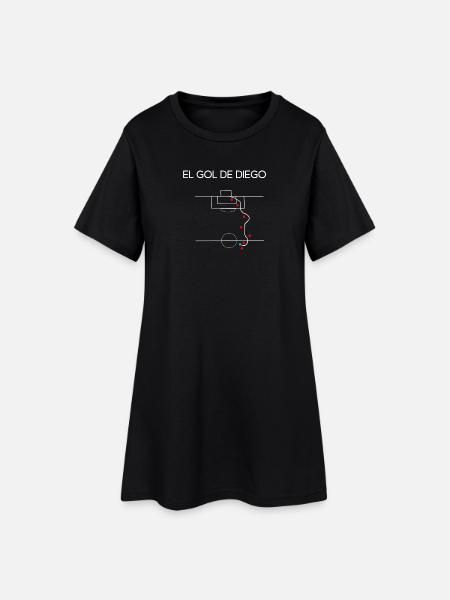 EL GOL DE DIEGO - Robe T-shirt Femme - noir