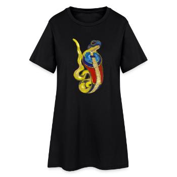 Cobra, divinité de l’Égypte ancienne - Robe T-shirt Femme - noir - Devant
