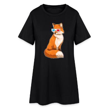 Fuchs Glasses - Women’s T-Shirt Dress - black - Front