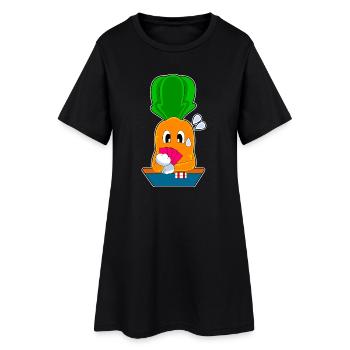 Carotte Poker Jeu de cartes de poker - Robe T-shirt Femme - noir - Devant
