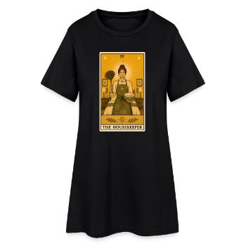 Gouvernante | Tarot domestique - Robe T-shirt Femme - noir - Devant