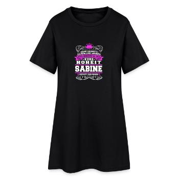 Eure Hoheit - Sabine - Frauen T-Shirt-Kleid - Schwarz - Vorne