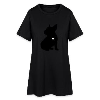 Bully pour mon coeur - Robe T-shirt Femme - noir - Devant