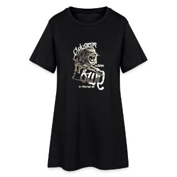 löwe sternzeichen - Frauen T-Shirt-Kleid - Schwarz - Vorne