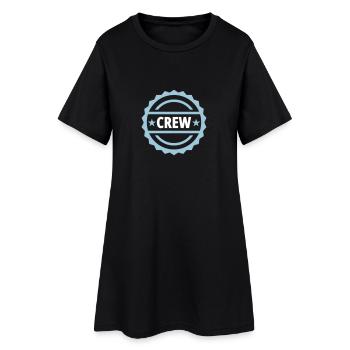 Crew - Robe T-shirt Femme - noir - Devant