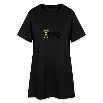 jeune marié - Robe T-shirt Femme - noir - Devant