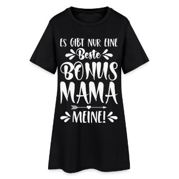 Es gibt nur eine beste Bonus Mama - Meine! - Frauen T-Shirt-Kleid - Schwarz - Vorne