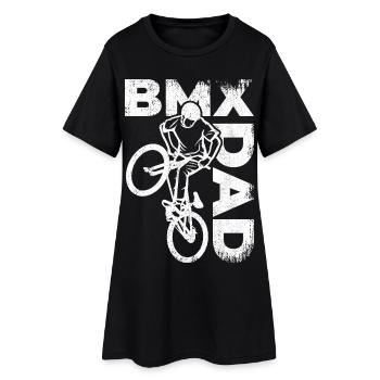 BMX Vater - Frauen T-Shirt-Kleid - Schwarz - Vorne