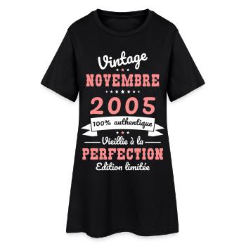 20 Years Anniversary - Vintage - November 2005 - Women’s T-Shirt Dress - black - Front