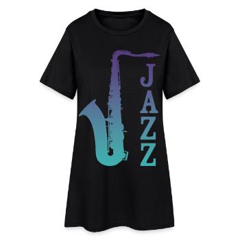 Jazz Saxo - Robe T-shirt Femme - noir - Devant