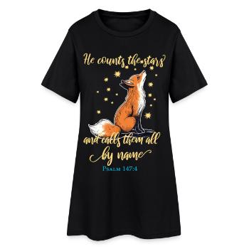 Citation chrétienne de Fox - Robe T-shirt Femme - noir - Devant