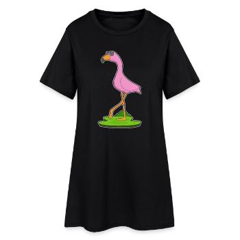 Lunettes de soleil Flamingo - Robe T-shirt Femme - noir - Devant