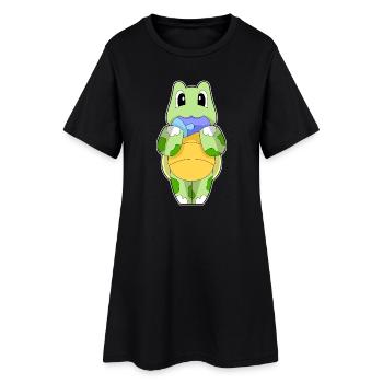 Poisson-tortue - Robe T-shirt Femme - noir - Devant