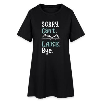 See Natur Seeliebhaber - Frauen T-Shirt-Kleid - Schwarz - Vorne